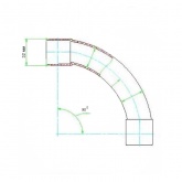 Угловой соединитель Промрукав для труб 32 мм серый [уп. 15шт]
