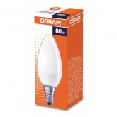Лампа накаливания свеча Osram Classic B FR 60W E14 матовая