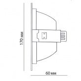 Светильник светодиодный Downlight Foton FL-LED DLA 20W 4200K 1800lm D190/d170x60mm 42