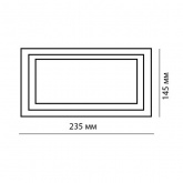 Светильник светодиодный Downlight Foton FL-LED DLD 20W 4200K 1800Lm поворотный D235/d145x135mm 42