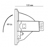 Светильник светодиодный Downlight Foton FL-LED DLD 20W 4200K 1800Lm поворотный D235/d145x135mm 42