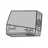 Клеммник WAGO 1+1 (одножильный 1-2,5 мм и многожильный 0,5-2,5 мм) 24-16A Cu [уп. 100шт]