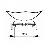Лампа светодиодная Osram LED PRO AR111 50 8,5W/930 DIM 24° 12V 450lm G53