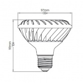 Лампа светодиодная GE LED10D PAR30S/830/35/E27 DIM 450lm 50000h