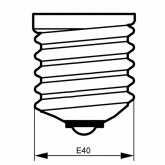 Лампа натриевая высокого давления Osram VIALOX NAV-T 400W SUPER 4Y E40 (4050300199962)