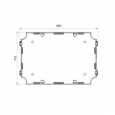 BOX/6 Коробка для люков Экопласт LUK/6 и LUK/8Р в пол, пластиковая для заливки в бетон