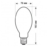 Лампа натриевая Osram NAV-E 100W SUPER 4Y E40