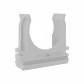 Держатель-клипса DKC для труб и гофры с защелкой 25 мм серый