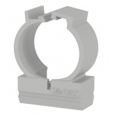 Держатель-крепеж DKC для труб и гофры двухкомпонентный 20 мм серый