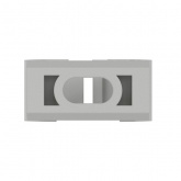 Держатель-крепеж DKC для труб и гофры двухкомпонентный 20 мм серый