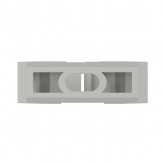 Держатель-крепеж DKC для труб и гофры двухкомпонентный 25 мм серый