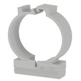 Держатель-крепеж DKC для труб и гофры двухкомпонентный 25 мм серый