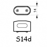 Патрон S14d Osram для ламп LEDinestra одноцокольных