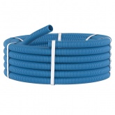 Труба гофрированная ППЛ DKC 16 мм лёгкая гибкая без протяжки синяя [бухта 100м] (гофра для кабеля)
