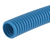 Труба гофрированная ППЛ DKC 16 мм лёгкая гибкая без протяжки синяя [бухта 100м] (гофра для кабеля)
