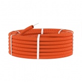 Труба гофрированная ПНД DKC 50 мм тяжёлая с протяжкой оранжевая [бухта 15м] (гофра для кабеля)