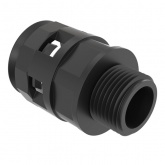 Муфта DKC труба-коробка DN23 мм M32х1,5 полиамид чёрная