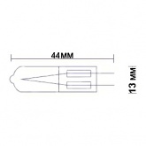 Лампа галогенная HCS CL 50W 220V G5,3 прозрачная