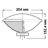 Лампа Osram aluPAR 64 1000W 230V VNSP 12°/9° EXC CP/60 GX16d 300h, d204x152