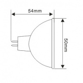Лампа светодиодная MR16 JCDR 24 SMD 4.6W 220V GU5.3 120° 370lm Белый