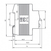 УЗО ИЭК ВД1-63 2Р 40А 30мА тип AC (ВДТ)