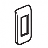 Рамка Legrand Mosaic 1 модуль алюминий