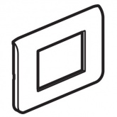 Рамка Legrand Mosaic 3 модуля алюминий