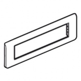 Рамка Legrand Mosaic 10 модулей горизонтальная алюминий