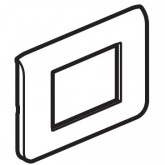 Рамка Legrand Mosaic 5 модулей горизонтальная алюминий