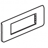 Рамка Legrand Mosaic 6 модулей горизонтальная алюминий