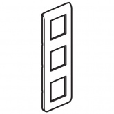 Рамка Legrand Mosaic 5 модулей вертикальная алюминий