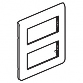 Рамка Legrand Mosaic 2х5 модулей алюминий