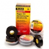 Изолента ПВХ 3M Scotch 19мм х 20м (от -18°С до +105°С) Super 33+ черная