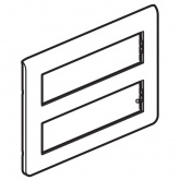 Рамка Legrand Mosaic 2х8 модулей алюминий