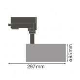 Светильник трековый светодиодный Ledvance Track SP D95 55W 4000K 90RA NFL 24° 4200Lm Black 3ф.