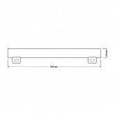 Лампа светодиодная OSRAM LEDINESTRA 3,5W (25W) 827 230V ADV FR 2S14s 300mm замена Linestra/Линестра