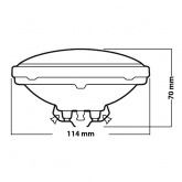 Лампа GE 4515 PAR36 30W 6.4V 100h 5x5 винтовые клеммы (замена SYL 0060500 H4515; TU 93106411)