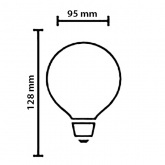 Лампа светодиодная Osram P GLOBE 12W (75W) 827 E27 DIM FR 1055lm D95x128mm LEDVANCE