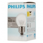 Лампа накаливания шарик STANDART P45 CL 60W E27 230V Philips
