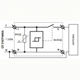 Устройство защиты многофункциональное (реле контроля напряжения) Меандр УЗМ-51М 63А УХЛ4 DIN-рейка