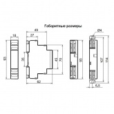 Однофазное реле контроля напряжения Меандр РКН-1-2-15 АС230В УХЛ4 задержка включения 6 мин