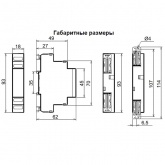 Трехфазное реле контроля напряжения Меандр РКН-3-25-15 АС230В/AC400В УХЛ4 без контроля чередования