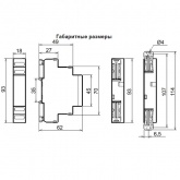 Трехфазное реле контроля напряжения/перекоса/обрыва/чередования фаз Меандр ЕЛ-12М-15 400В АС
