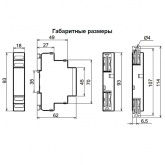 Реле контроля фаз Меандр РКФ-М05-1-15 AC 400В УХЛ4 с регулировкой порогов, U низ-70%-95%, U верх-105