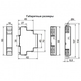 Реле контроля фаз Меандр РКФ-М06-11-15 AC 400В УХЛ4 с регулировкой нижнего порога