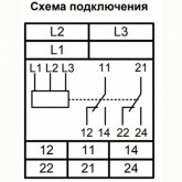 Реле контроля фаз Меандр РКФ-М06-11-15 AC 400В УХЛ4 с регулировкой нижнего порога