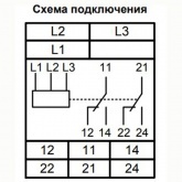 Реле контроля фаз Меандр РКФ-М06-13-15 AC 400В УХЛ4 аналог ЕЛ-13М с регулировкой разбаланса фаз