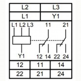 Реле контроля фаз Меандр РКФ-М08-1-15 AC 400В УХЛ4 с контролем сопротивления изоляции R>500 кОм