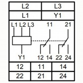 Реле контроля фаз Меандр РКФ-М08-2-15 AC 400В УХЛ4 для защиты электродвигателей