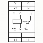 Импульсное реле освещения Меандр РИО-1М 16А 230В АС на DIN-рейку